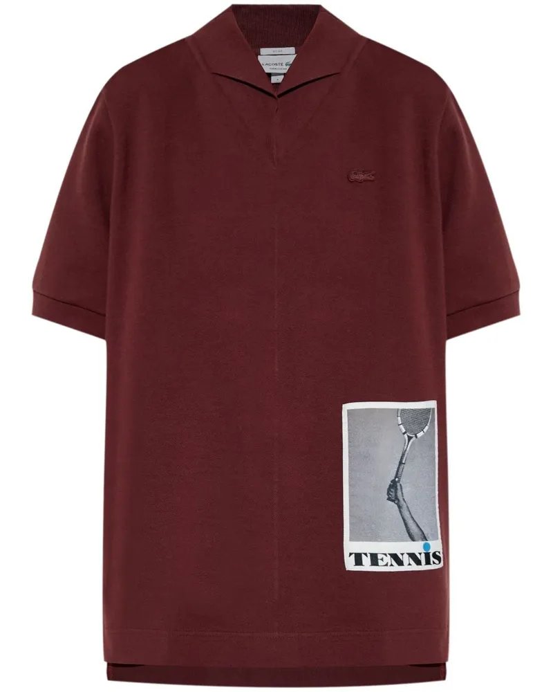 Lacoste Poloshirt mit Logo-Stickerei - Rot Rot