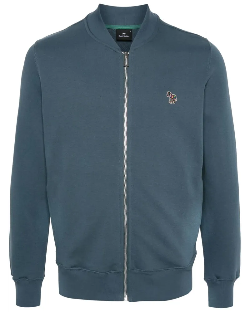 Paul Smith Sweatshirt mit Reißverschluss Blau