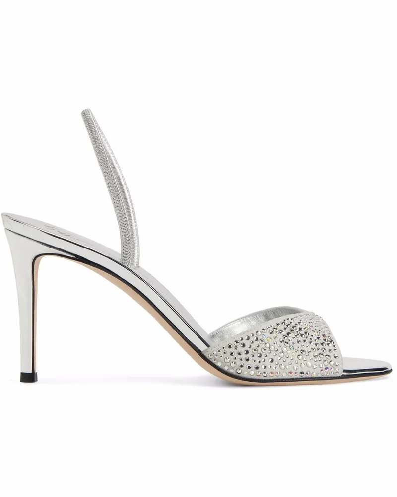 Giuseppe Zanotti Lilibeth Starlight Sandalen 85mm - Silber Silber
