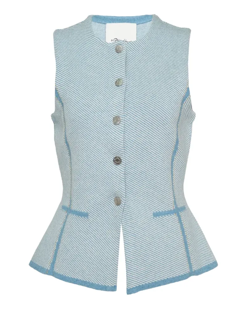 3.1 phillip lim button-fastening vest - Blau Blau