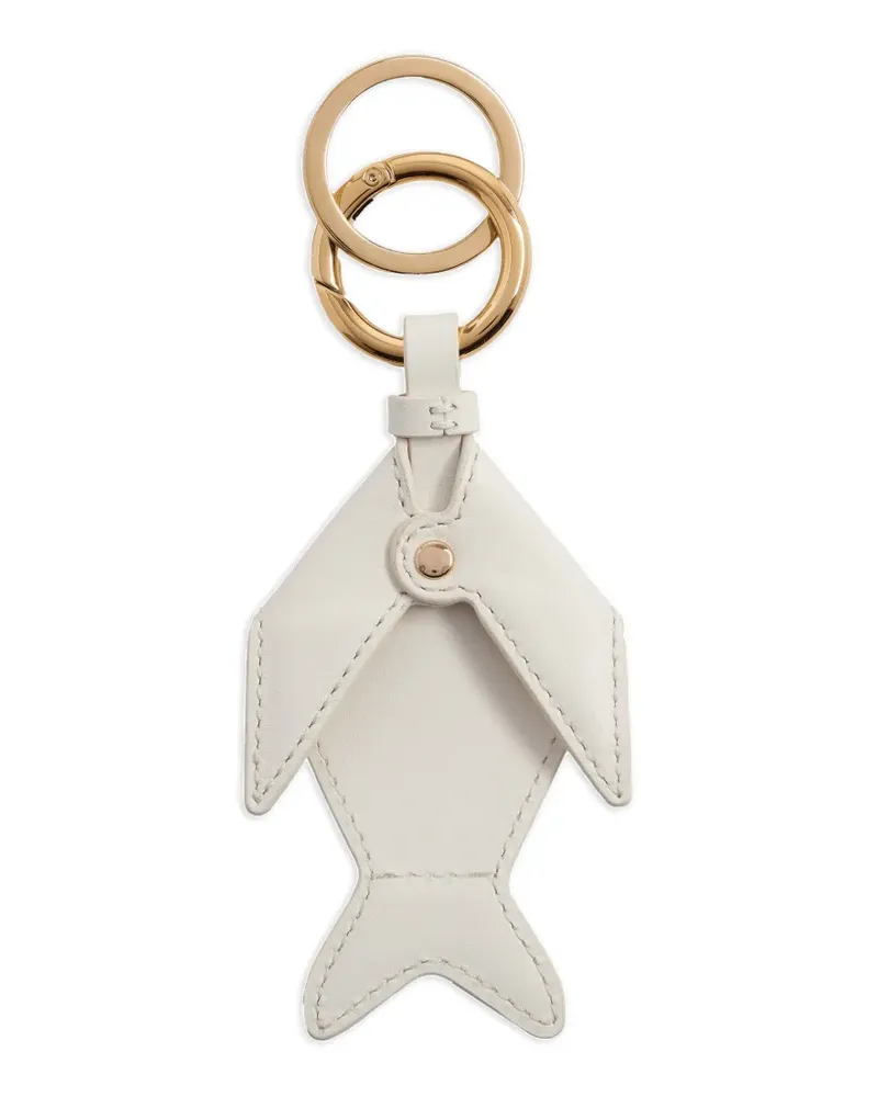 Lancel Schlüsselanhänger mit Fischmotiv - Weiß Weiß