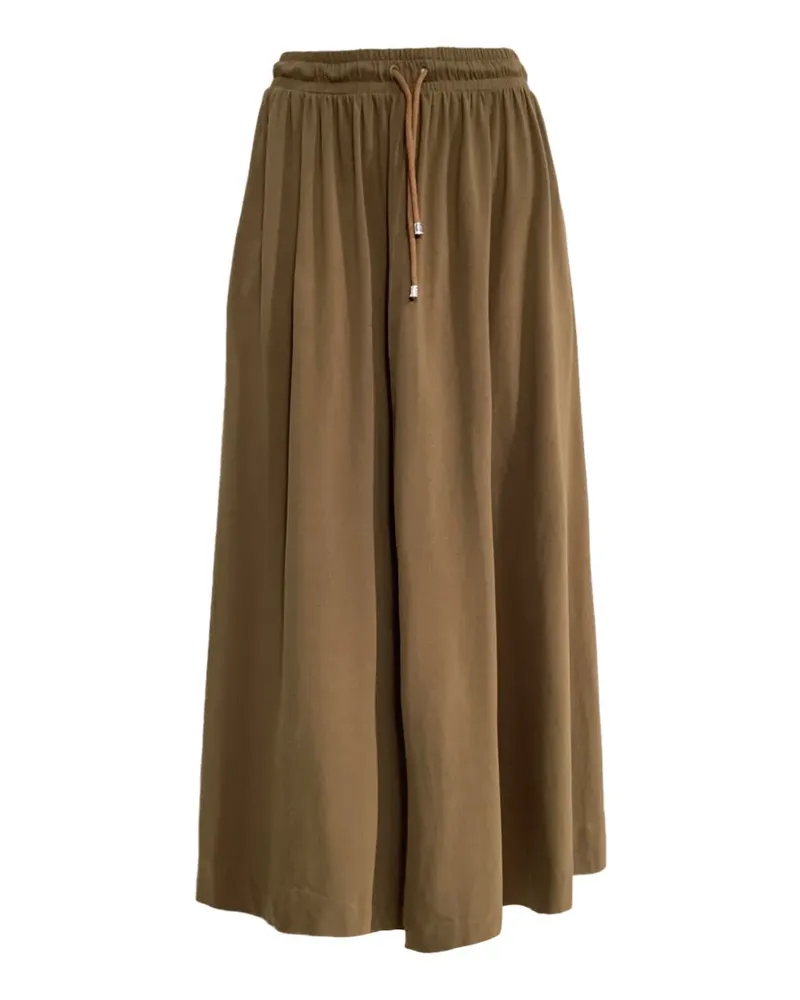Max Mara Midirock mit Kordelzug - Braun Braun