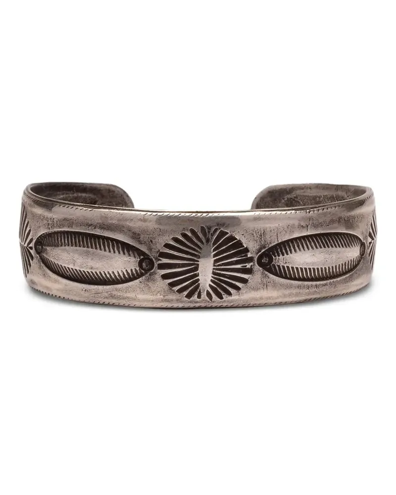 Fortela engraved sterling silver bracelet - Silber Silber