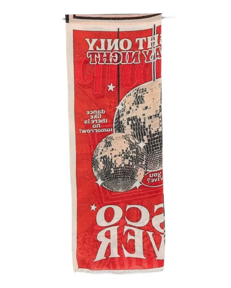 Faliero Sarti Schal mit grafischem Print - Rot Rot