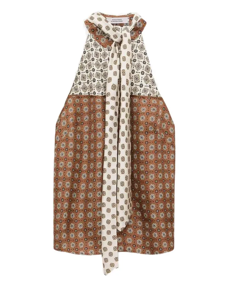 Dorothee Schumacher Oberteil mit geometrischem Muster - Braun Braun
