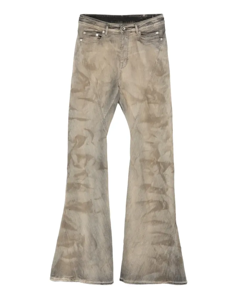 DRKSHDW by Rick Owens washed bootcut jeans - Nude Nude