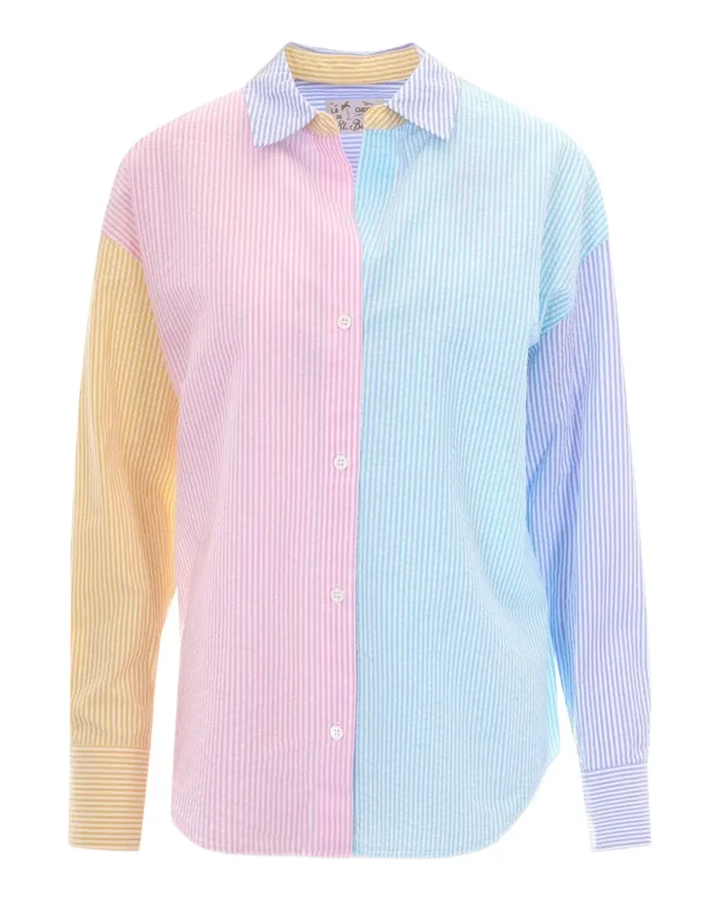 MC2 Saint Barth Gestreiftes Hemd - Blau Blau