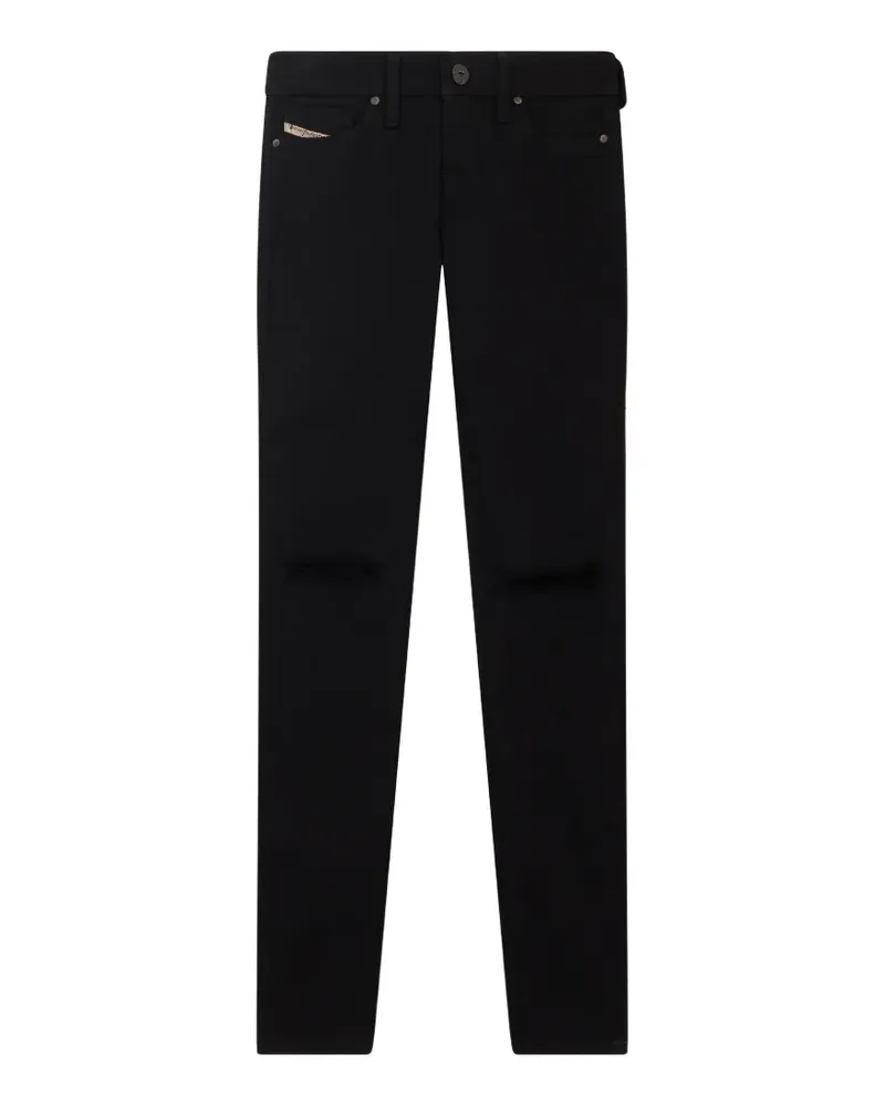 Diesel distressed skinny-fit jeans - Schwarz Schwarz