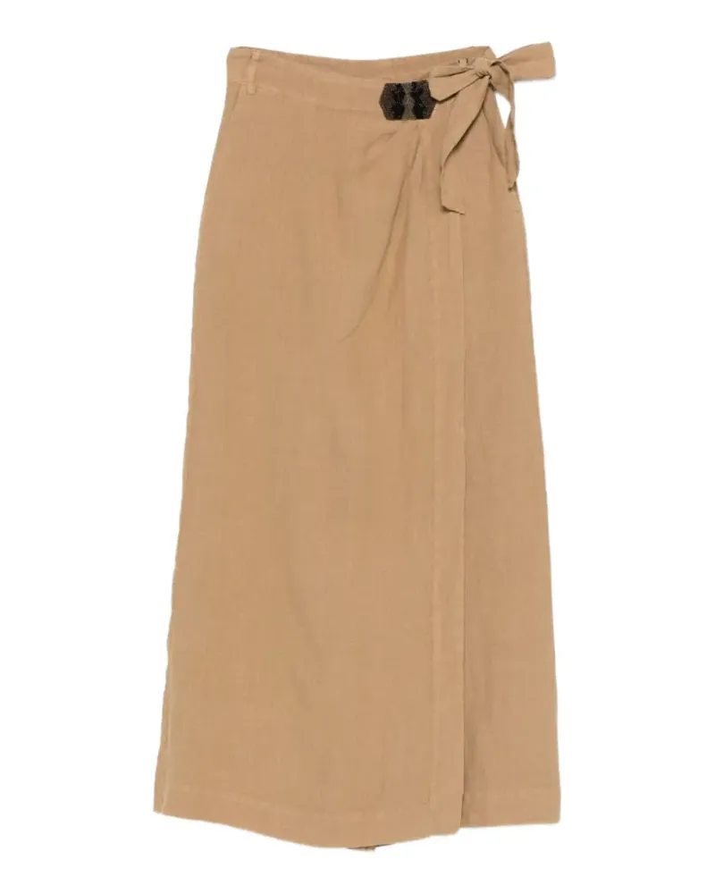 Bazar Deluxe beaded wrap trousers - Nude Nude