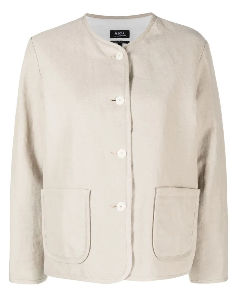 A.P.C. Leichte Jacke Nude