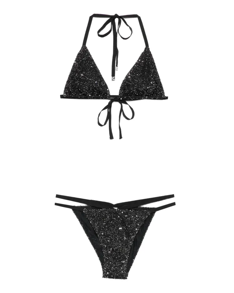 Circus Hotel sequin-embellished bikini - Schwarz Schwarz