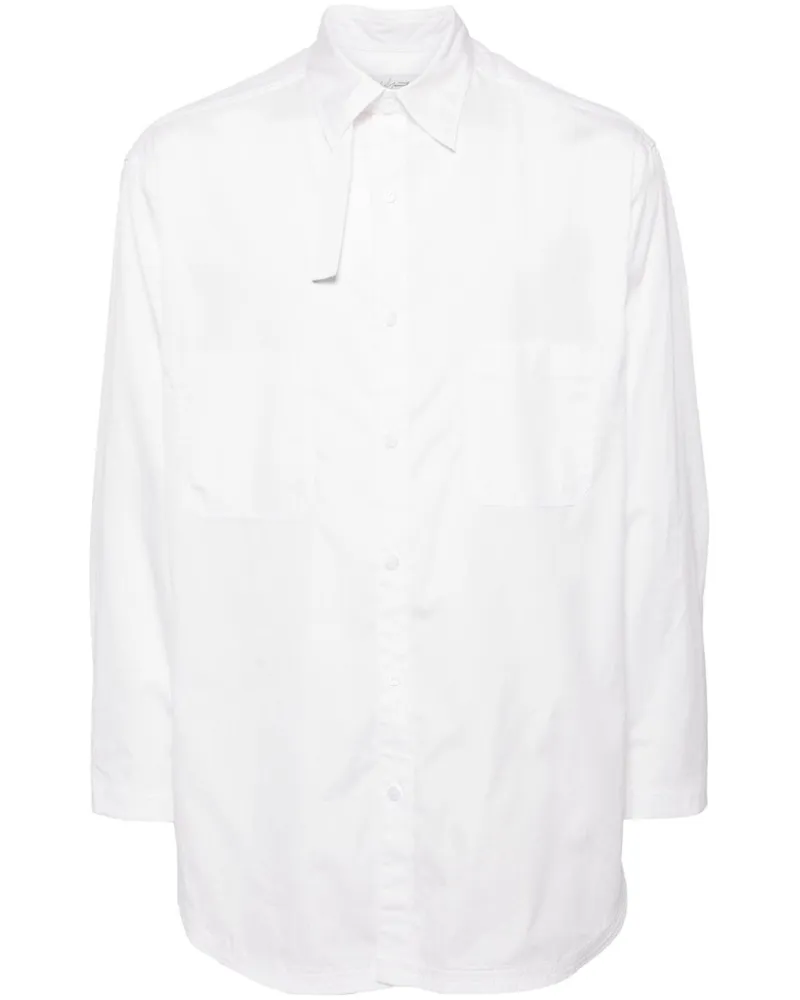 Yohji Yamamoto Klassisches Hemd - Weiß Weiß