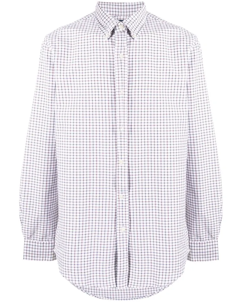 Ralph Lauren Hemd mit Gittermuster - Weiß Weiß