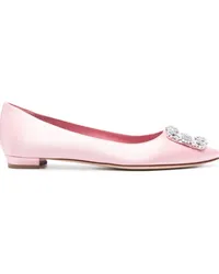 Manolo Blahnik Hangisi Ballerinas Rosa