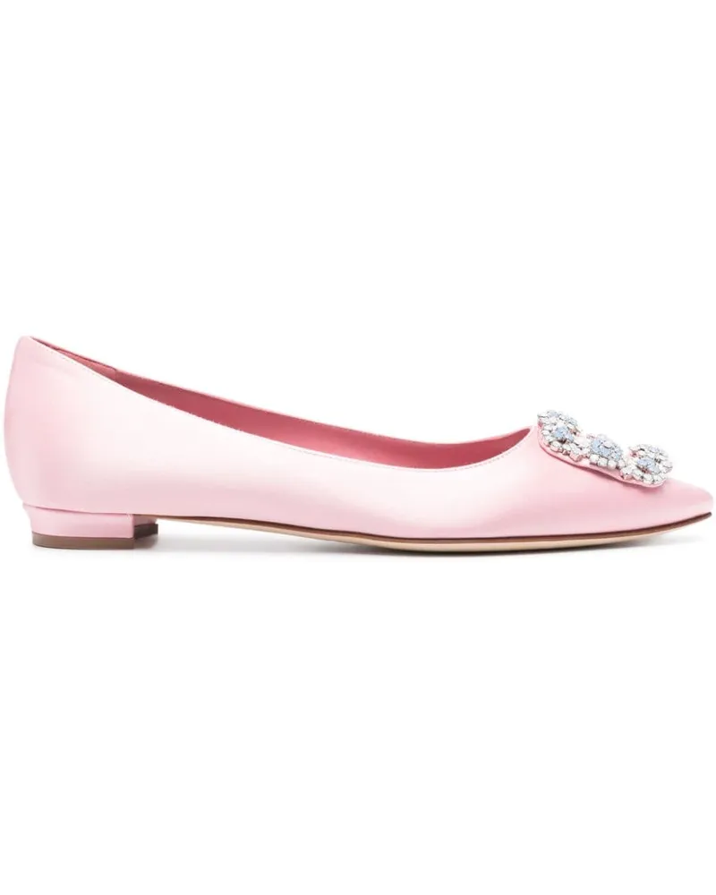 Manolo Blahnik Hangisi Ballerinas Rosa