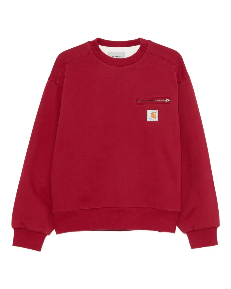 Carhartt WIP Detroit Sweatshirt mit Logo-Patch - Rot Rot
