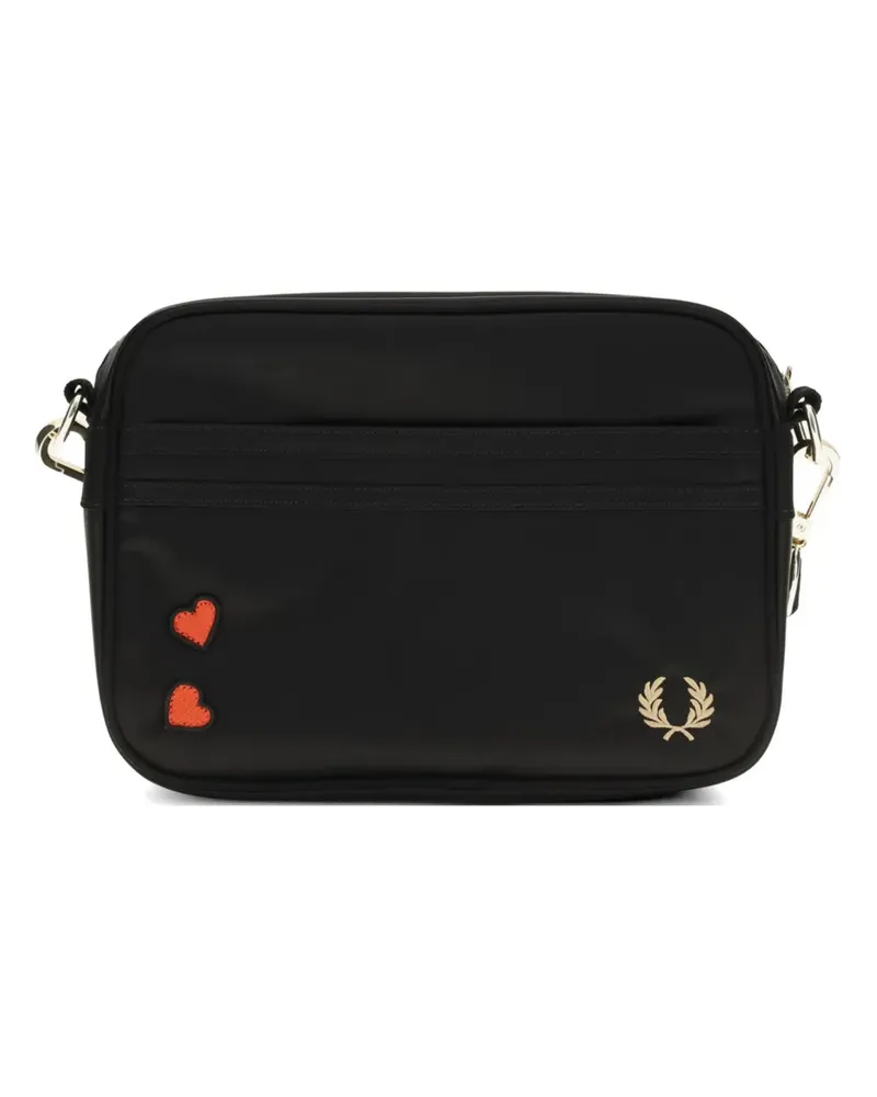 Fred Perry x Amy Winehouse Foundation mini Amy heart-patch shoulder bag - Schwarz Schwarz