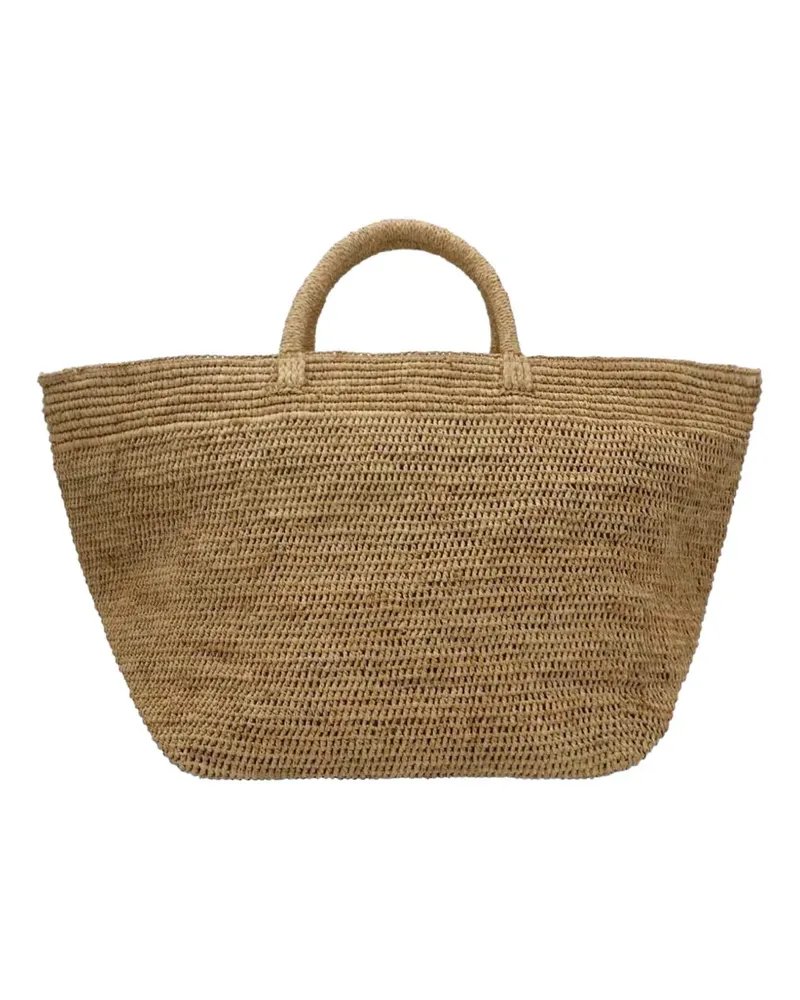 IBELIV raffia shopping bag - Nude Nude