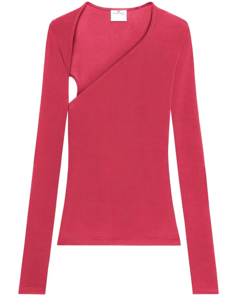 Courrèges Asymmetrisches Slash Oberteil - Rot Rot