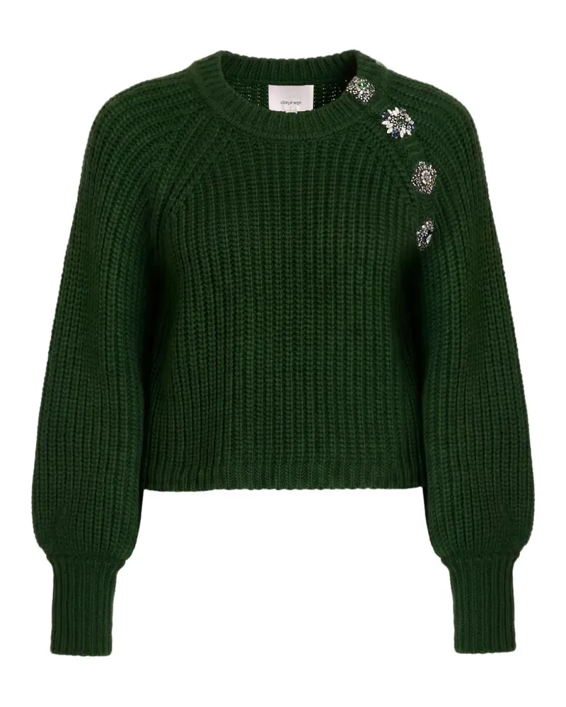 Cinq à Sept Keren Pullover mit Barockverzierung - Grün Grün
