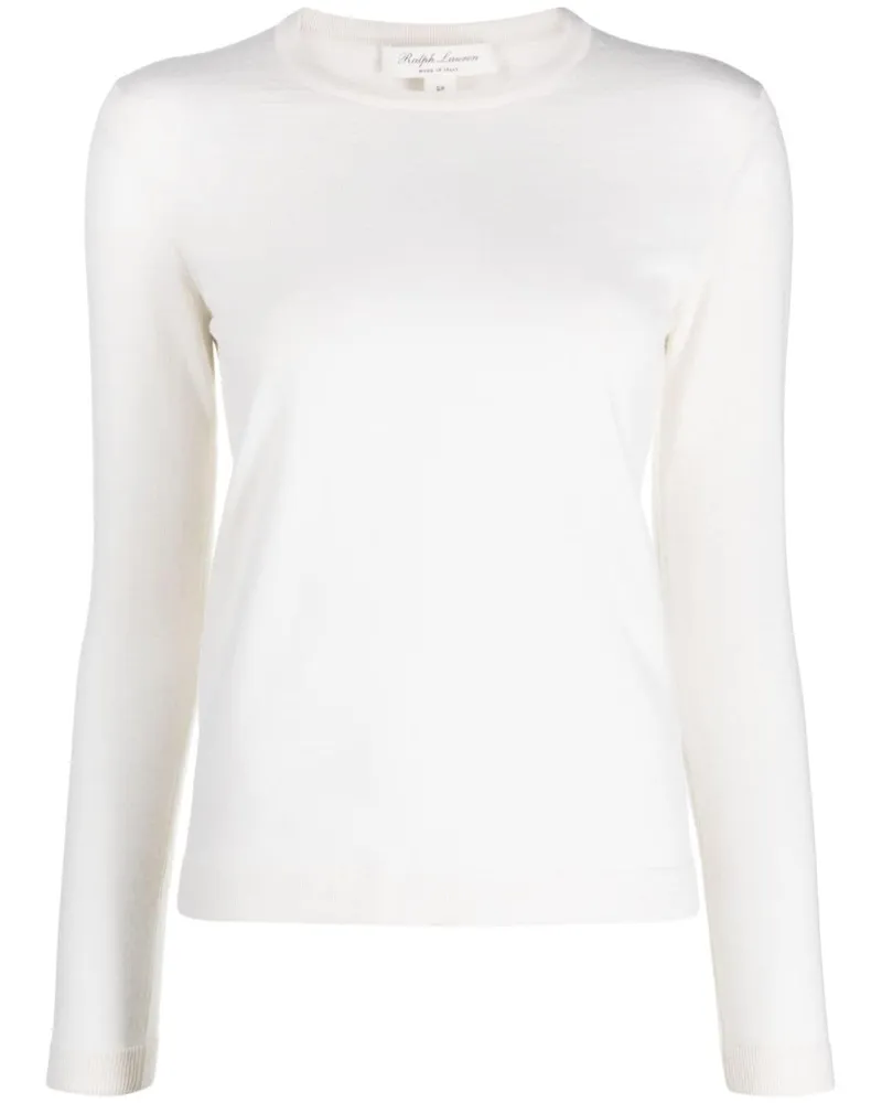 Ralph Lauren Kaschmirpullover mit Rundhalsausschnitt - Nude Nude