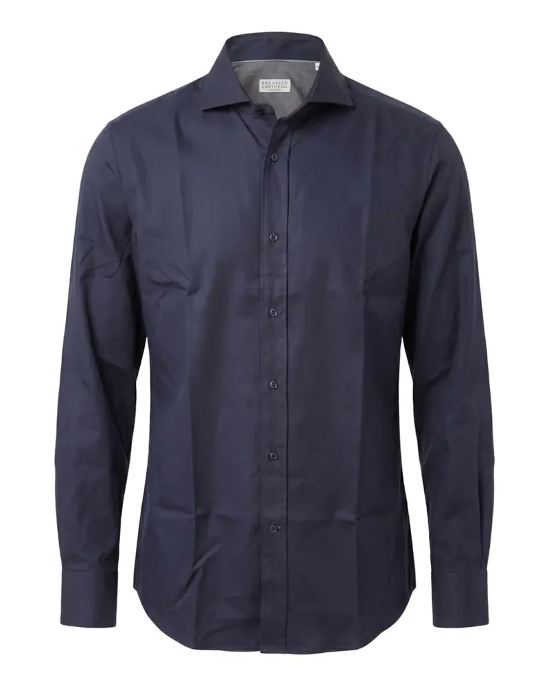 Brunello Cucinelli Klassisches Hemd - Blau Blau