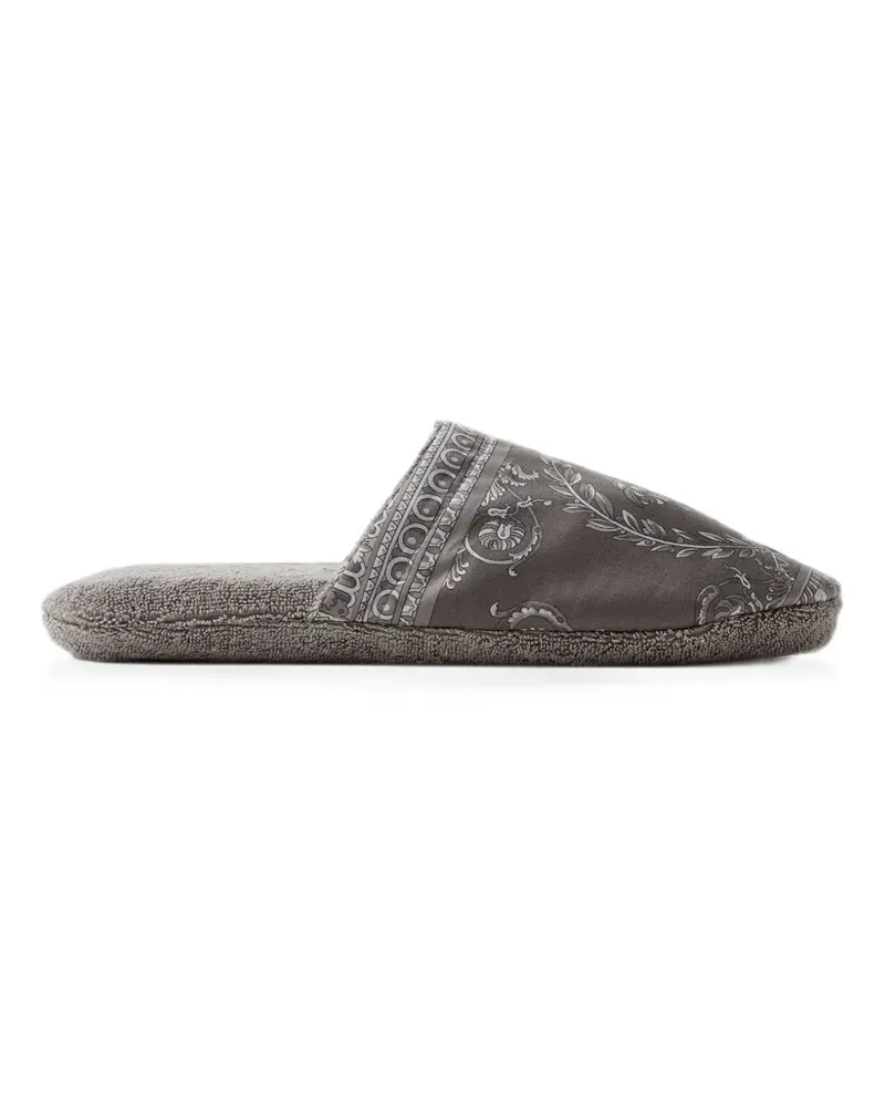 Versace Medusa I-Baroque Slipper - Grau Grau