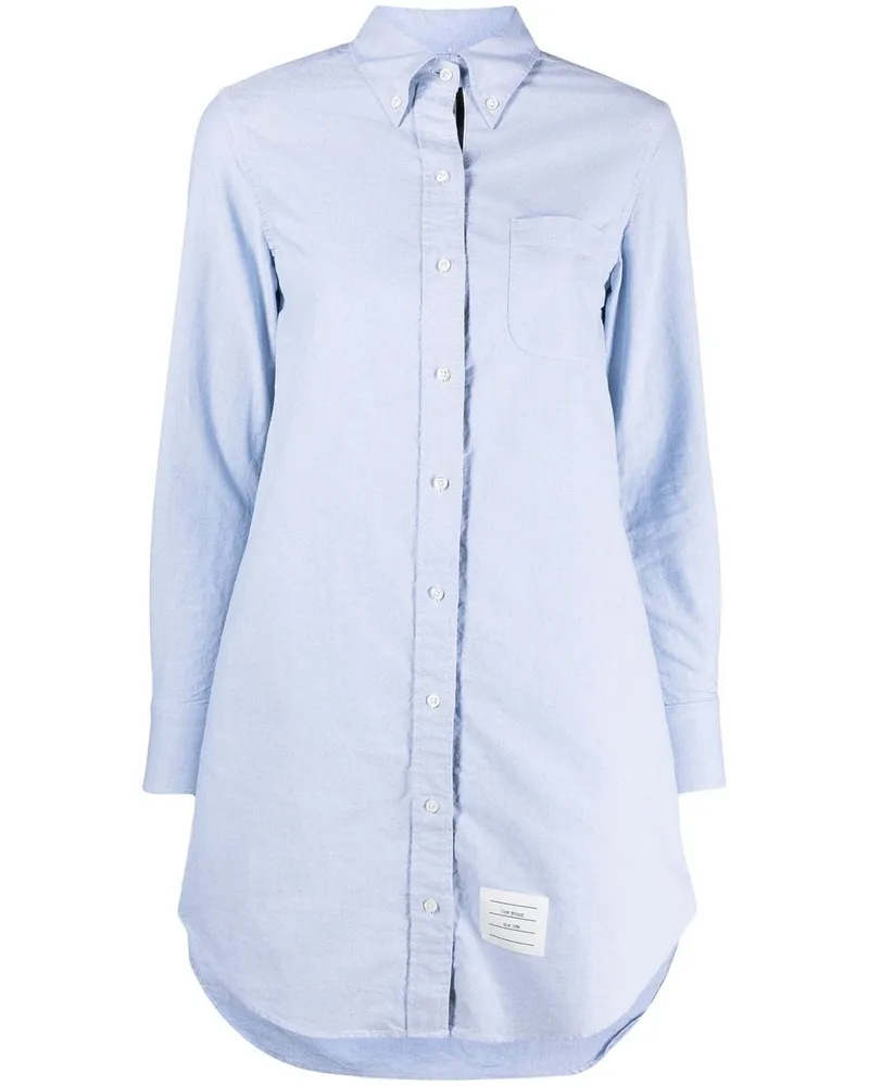 Thom Browne Hemdkleid mit RWB-Streifen - Blau Blau