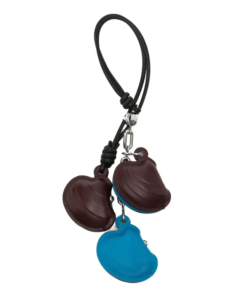 Loewe Schlüsselanhänger mit Muschelanhänger - Blau Blau