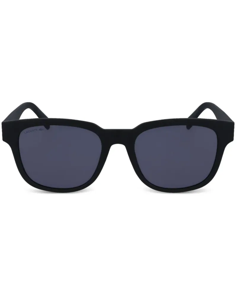 Lacoste Sonnenbrille mit eckigem Gestell - Schwarz Schwarz