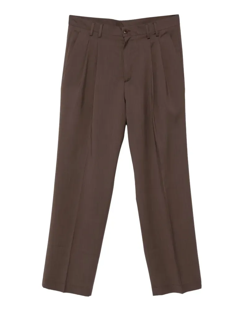 Costumein Norrie pleated straight-leg trousers - Braun Braun