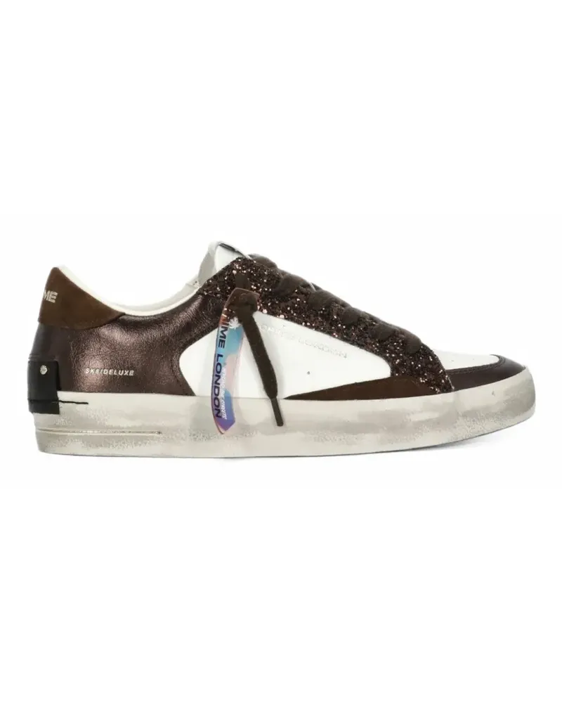 Crime Skate Deluxe Glitter-Sneakers - Weiß Weiß