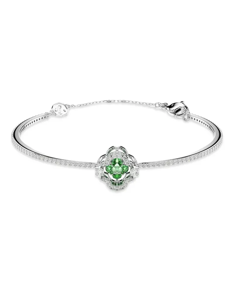 Swarovski Una Angelica crystal-embellished floral-motif bracelets - Silber Silber