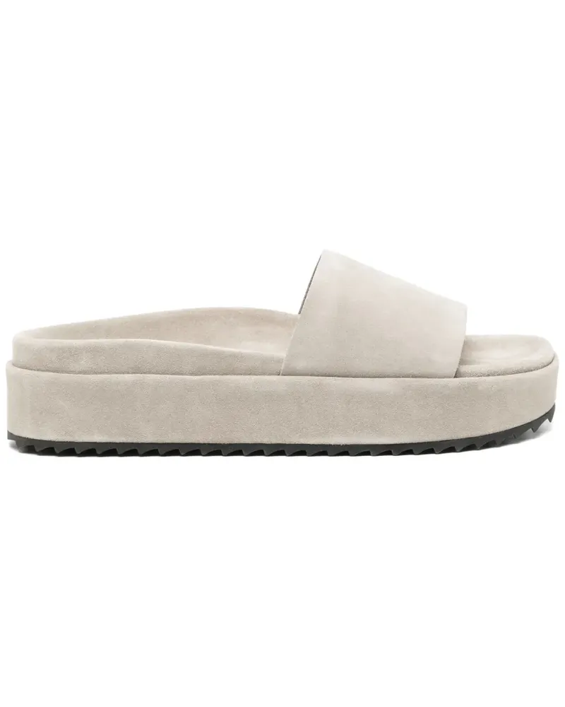 James Perse Sandalen aus Wildleder - Grau Grau