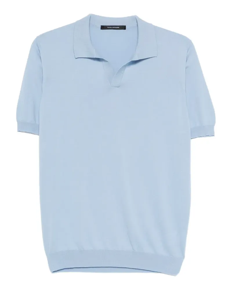 Tagliatore Kurzärmeliges Keith T-Shirt - Blau Blau