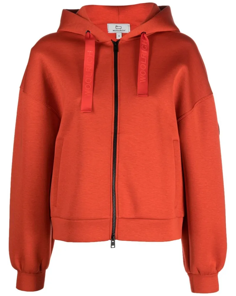Woolrich Hoodie mit Logo-Print - Rot Rot