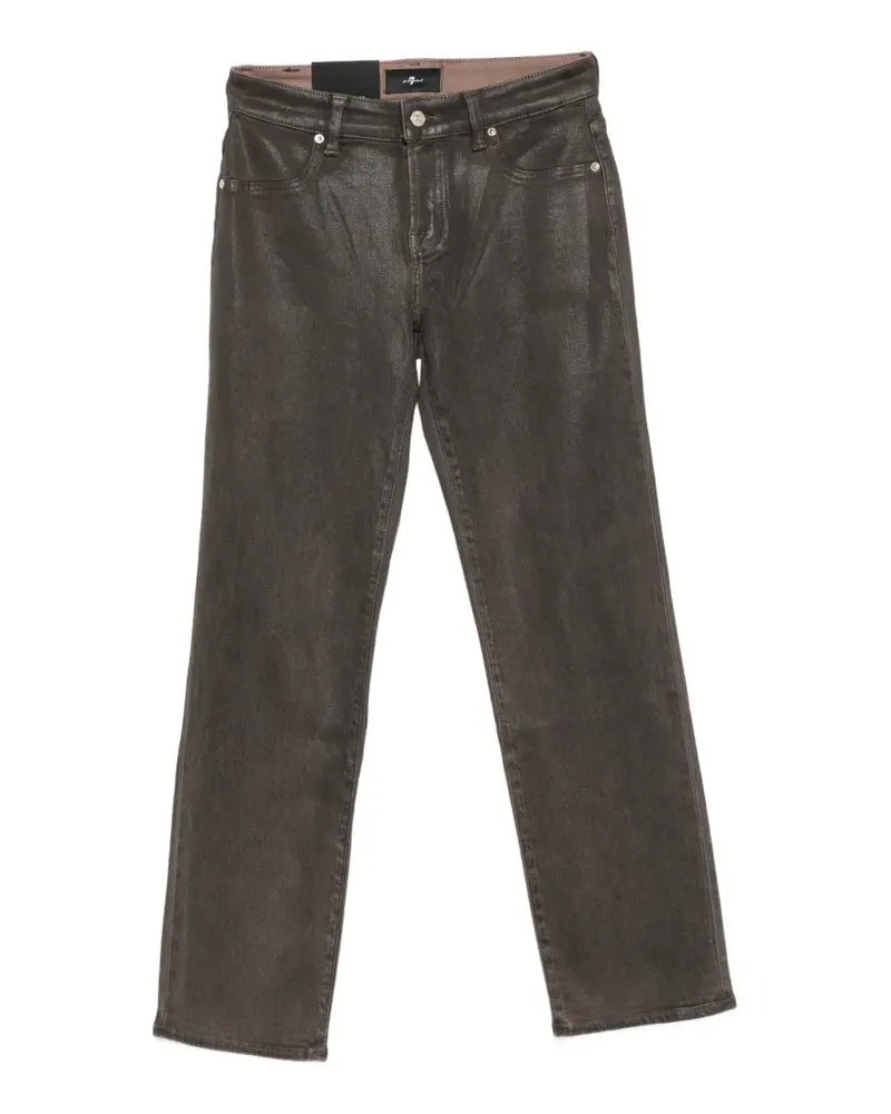 7 for all mankind Beschichtete Jeans - Grau Grau