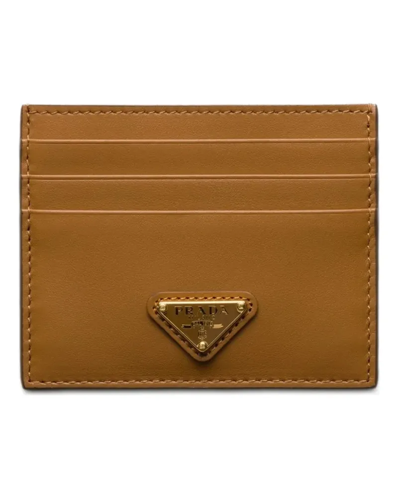 Prada Kartenetui mit Logo - Braun Braun