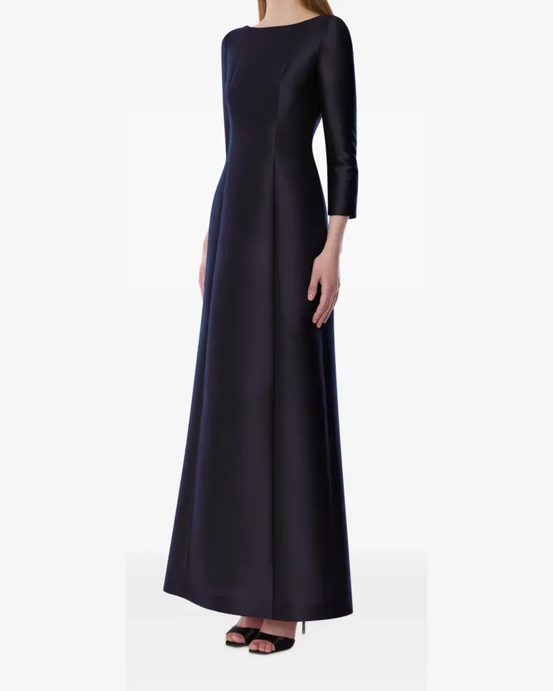 Alberta Ferretti Abendkleid mit U-Boot-Ausschnitt - Blau Blau