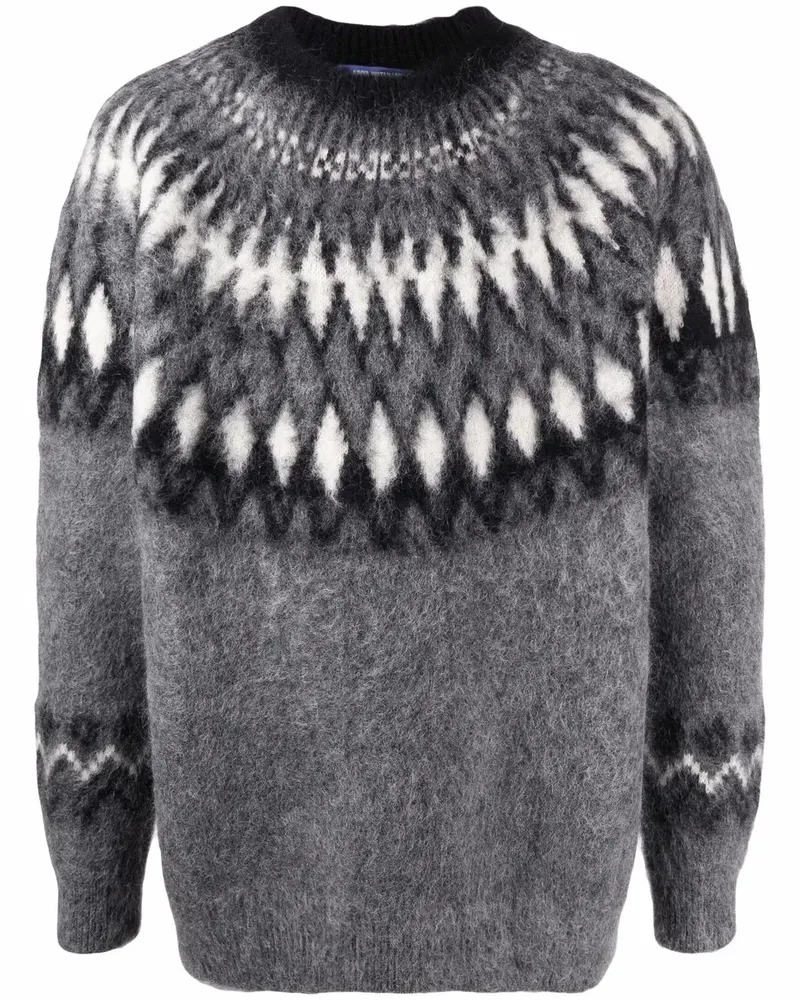 Junya Watanabe Pullover mit geometrischem Muster - Grau Grau