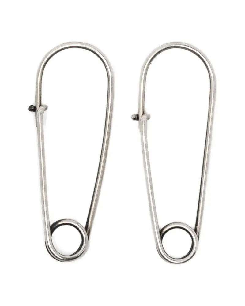 WERKSTATT:MÜNCHEN Safety Pin Fine earrings - Silber Silber