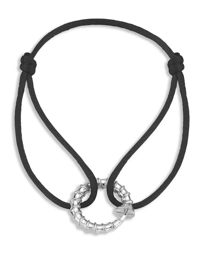 MATEO Armband mit Kordelzug - Silber Silber