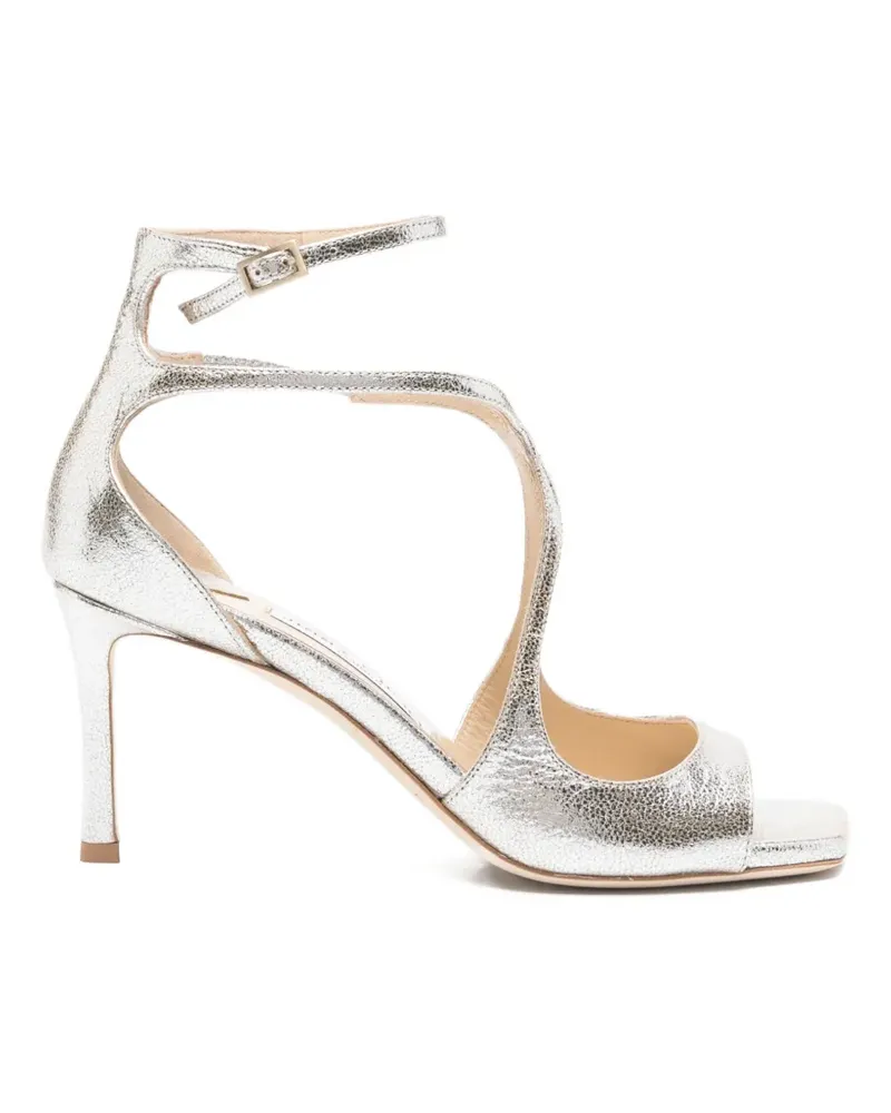 Jimmy Choo Azia Sandalen mit Schnalle - Silber Silber