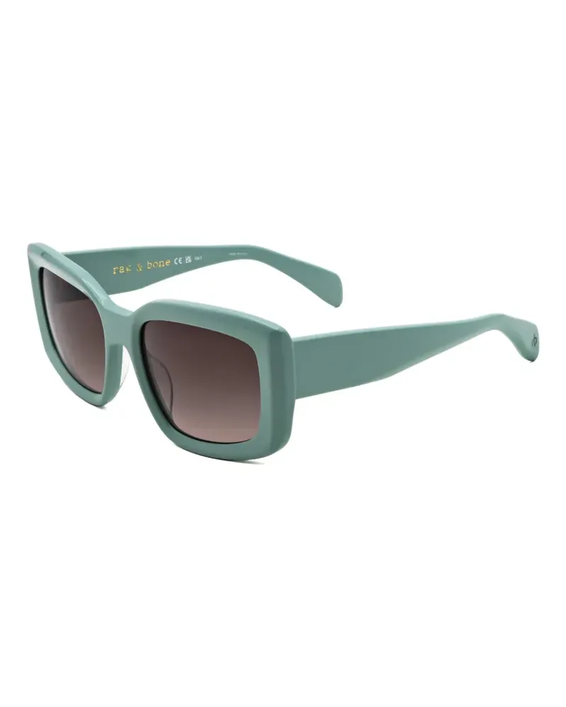 Rag & Bone Sonnenbrille mit eckigem Gestell - Grün Grün