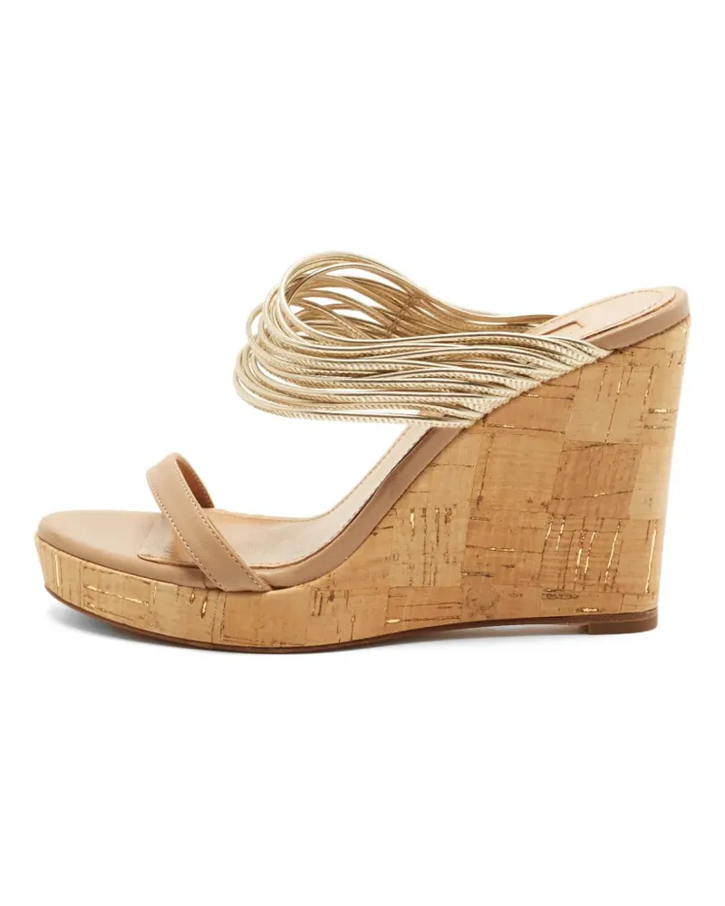 Aquazzura Rendez Vous Wedge-Sandalen - Gold Gold