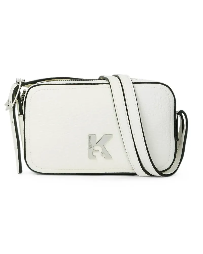 Karl Lagerfeld K Kameratasche mit Logo - Weiß Weiß