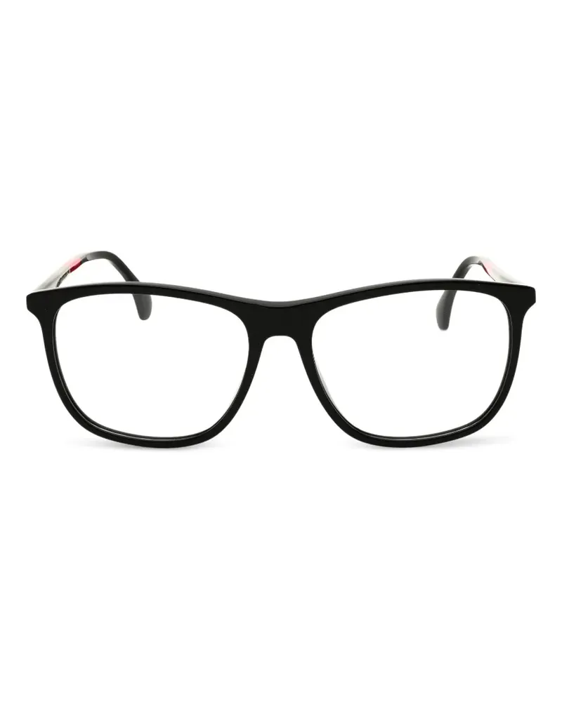 Gucci Brille mit eckigem Gestell - Schwarz Schwarz