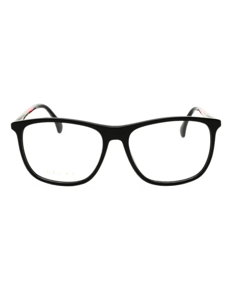 Gucci rectangle-frame glasses - Schwarz Schwarz
