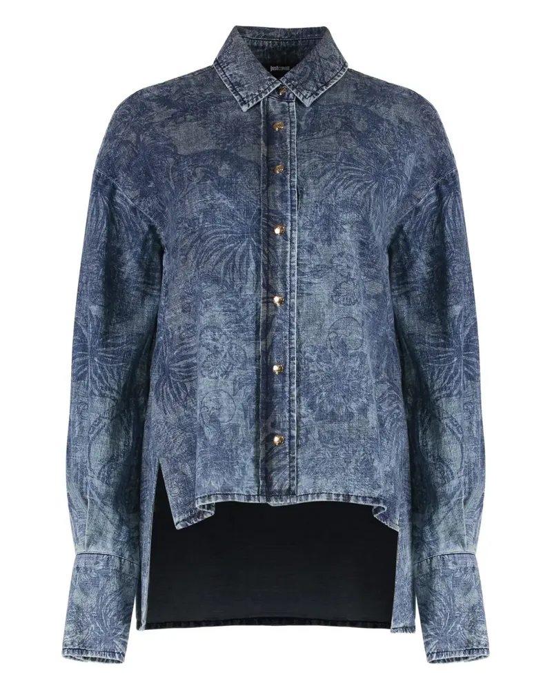 Just Cavalli Klassisches Jeanshemd - Blau Blau