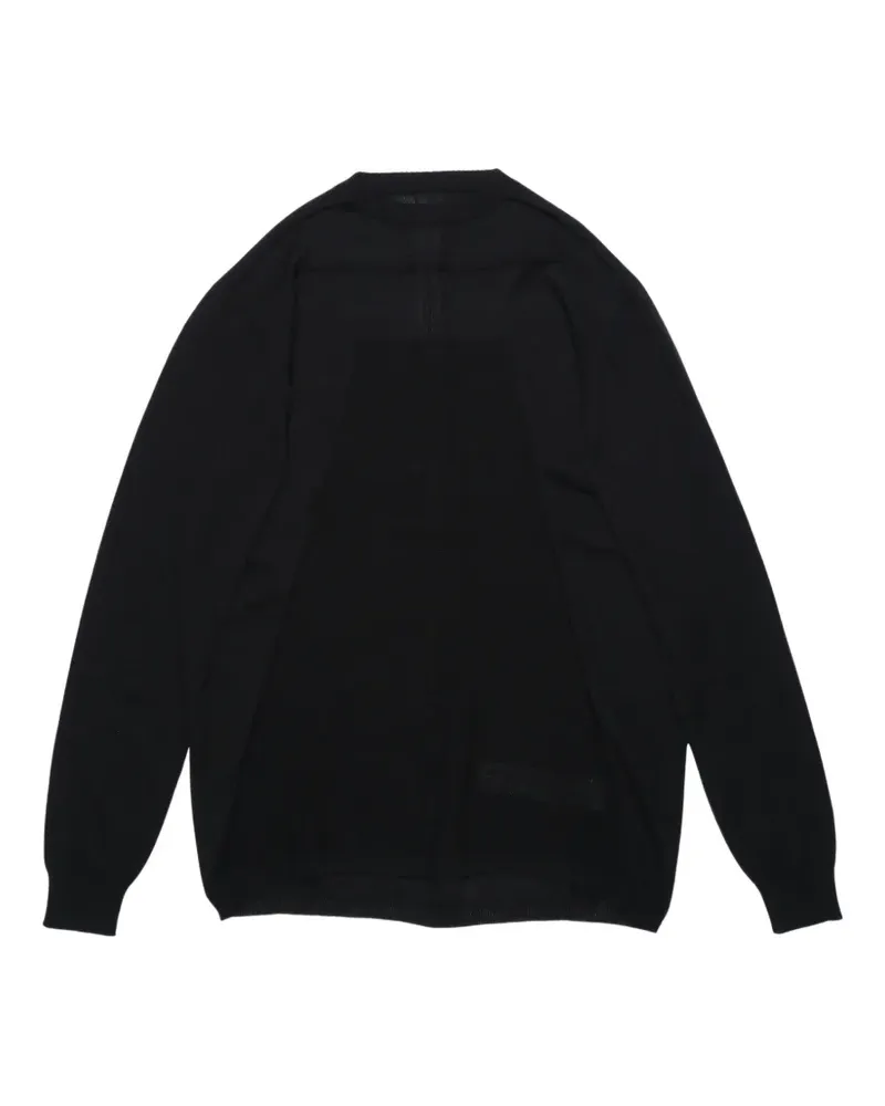 Rick Owens Level Oversized-Pullover - Schwarz Schwarz